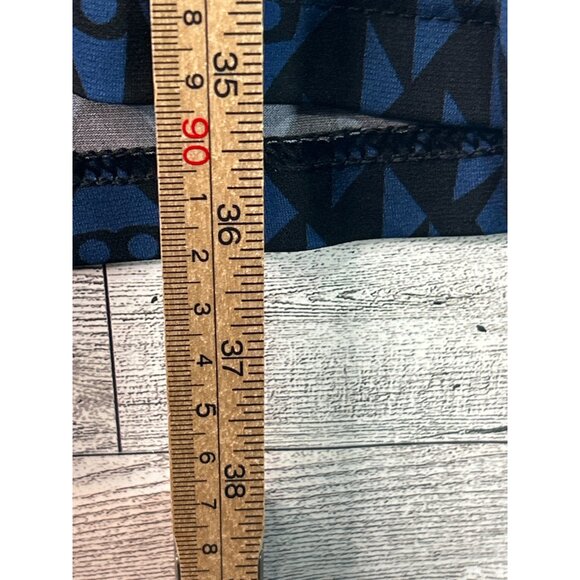 Gabby Skye Womens Geometric Pattern Shift Dress Size 10 Blue & Black - Picture 7 of 9